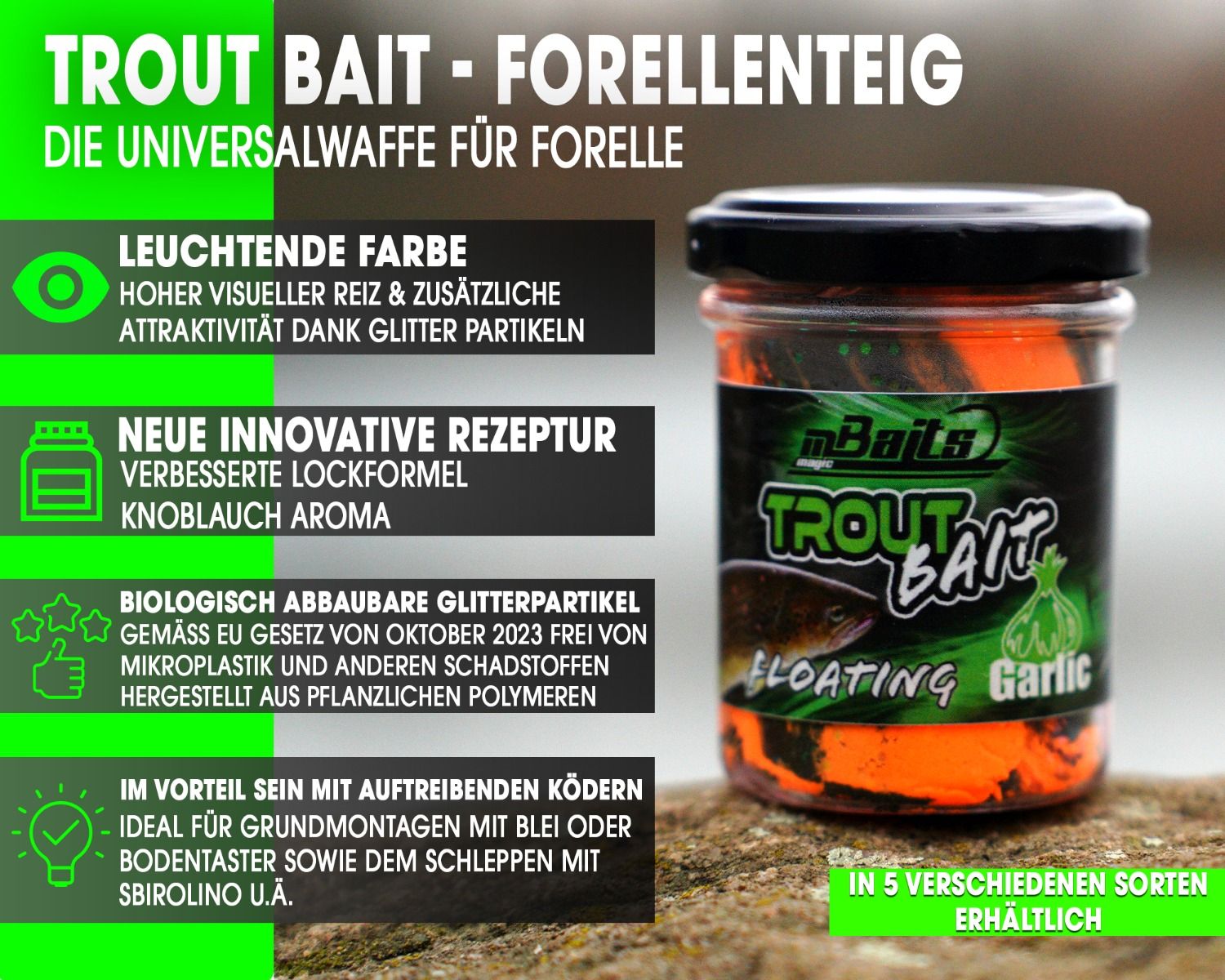Magic Baits Trout Bait Forellenteig Magic Trout Paste -Orange Black